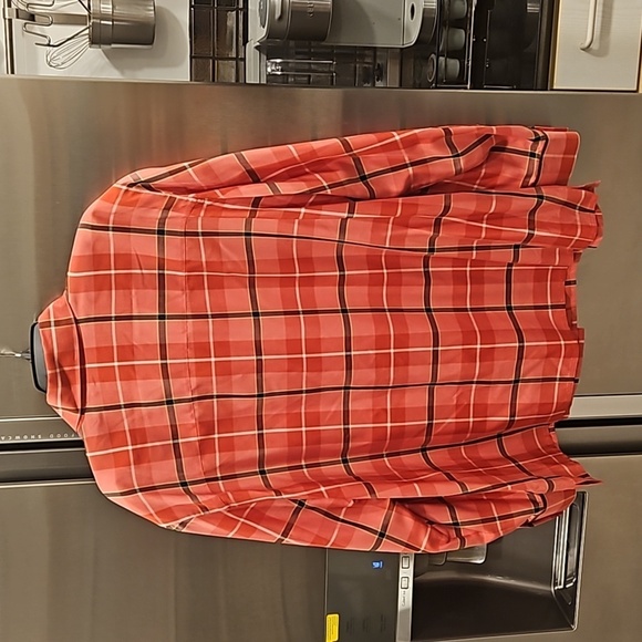 💕LINDA ALLARD ELLEN TRACY💕 Plaid Button Down Shirt ~ 100% Silk NWOT - Picture 2 of 8